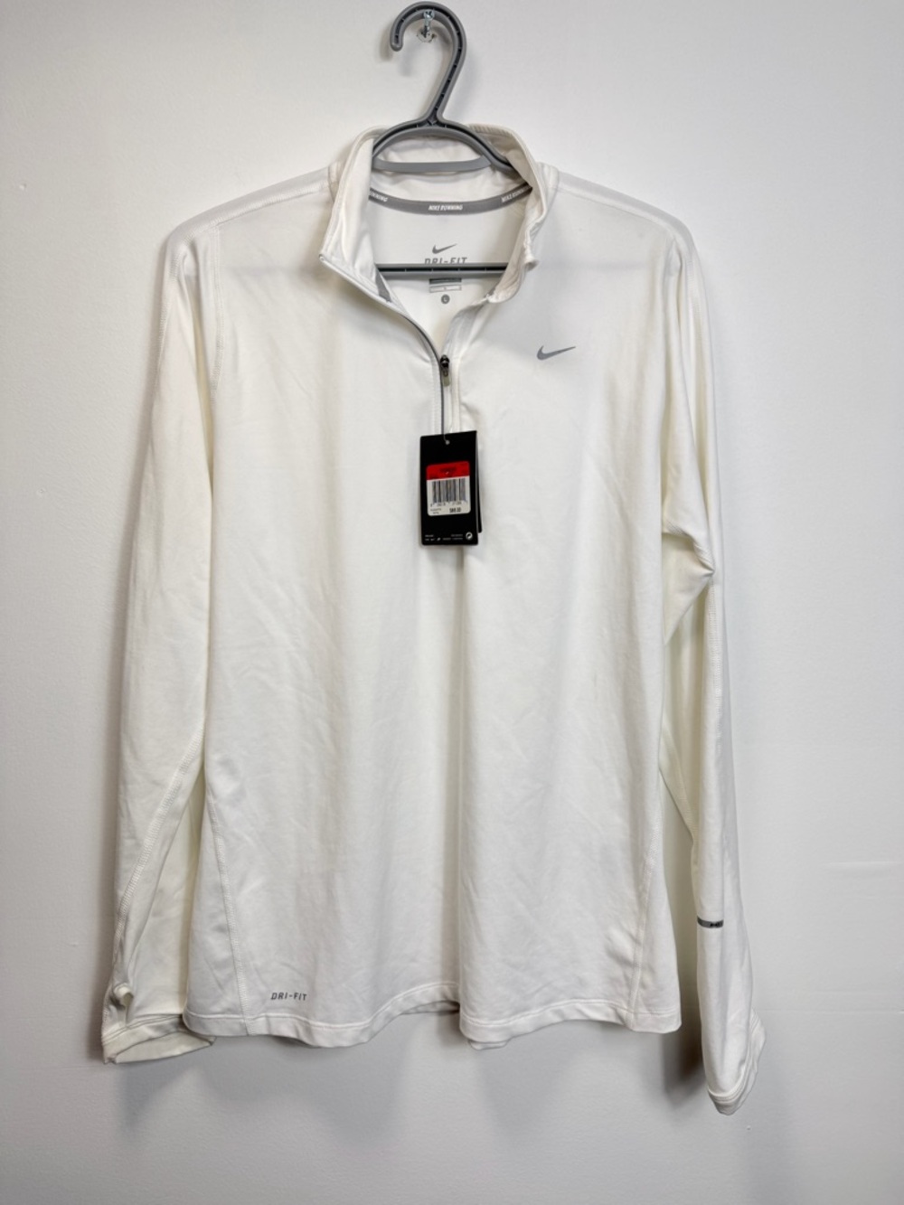 Nike White Dri-FIT Lightweight Training Top Size Large